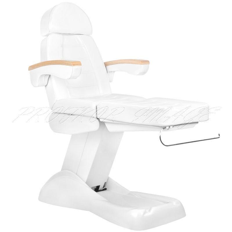 Kosmetoloģiskais krēsls LUX WHITE ar 3 motoriem, ar turētāju
