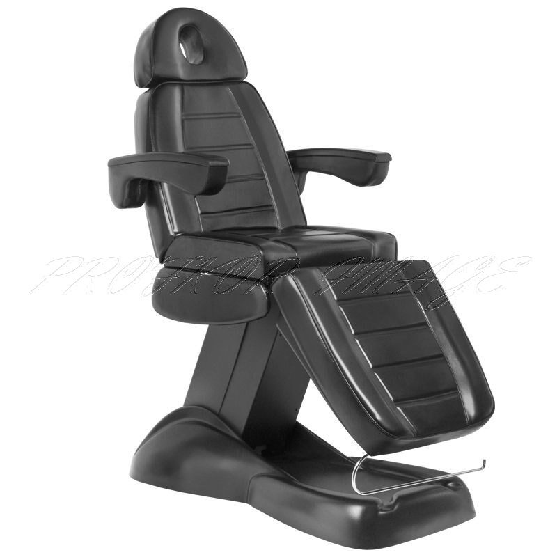 Kosmetoloģiskais krēsls LUX BLACK ar 3 motoriem, ar turētāju
