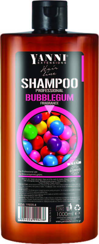 Šampūns profesionālai lietošanai YANNI Bubble gum, 1L