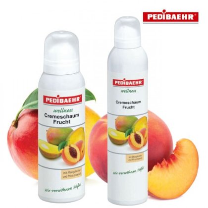 Kāju putojošs krēms ar mango-persiku Pedibaehr Wellness Cremeschaum, 300ml