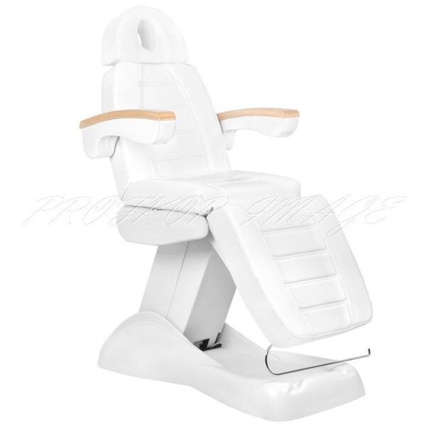 Косметологическое кресло LUX WHITE с 3-мя моторами, с держателем
