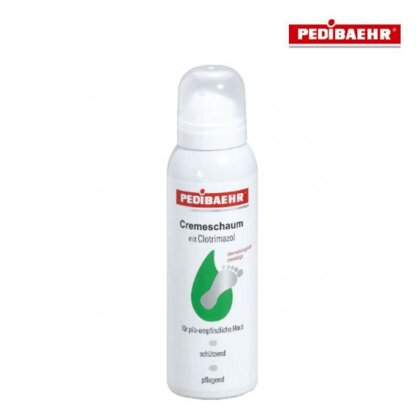 Krēms-putas ar klotrimazolu Pedibaehr Cremeschaum, 125ml