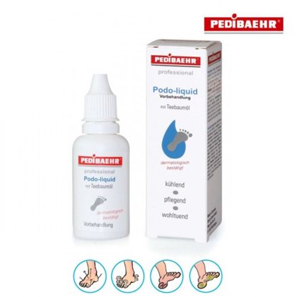 Līdzeklis pēdu apstrādei ar tējas koka eļļu Pedibaehr Podo-liquid, 30ml