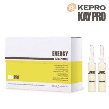 Losjons plāniem matiem Kepro Kaypro Energy Scalp care, 10mlx12gb
