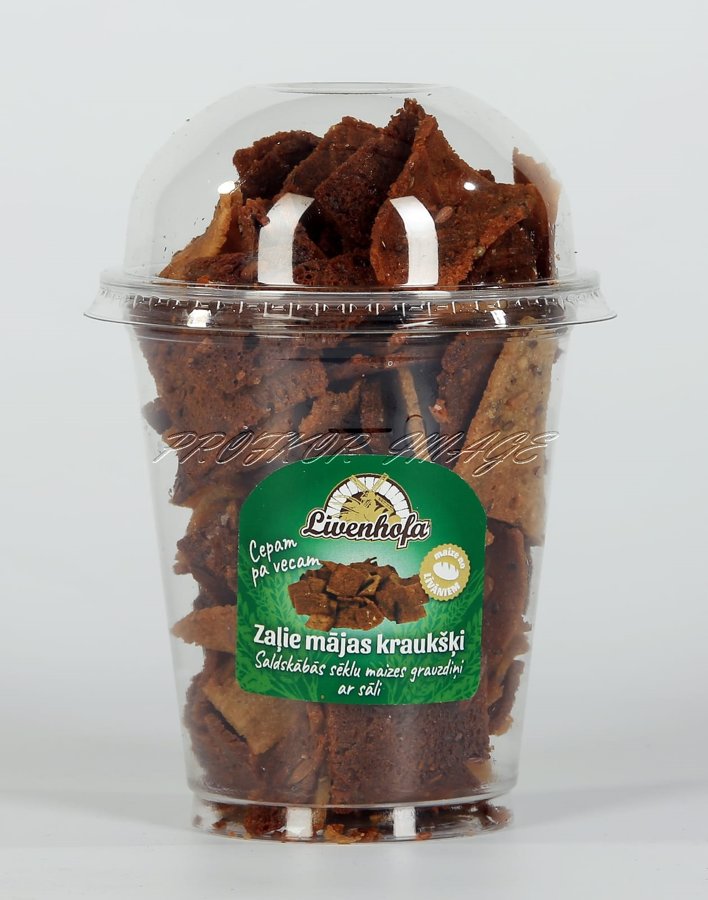 Zaļie mājas kraukšķi, 120g