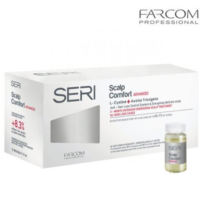 Ampulas pret matu izkrišanu Farcom Scalp Comfort Advanced, 10ml x 12 gab. 