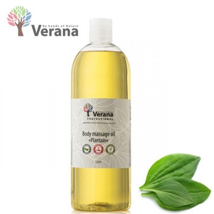 Ceļmallapa masāžas eļļa ķermenim Verana Plantain, 1L