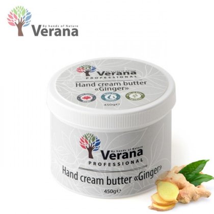 Ingvers sviestkrēms rokām Verana Ginger, 450g
