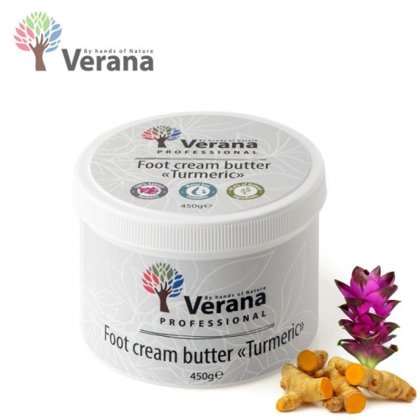 Kurkuma sviestkrēms kājām Verana Turmeric, 450g 