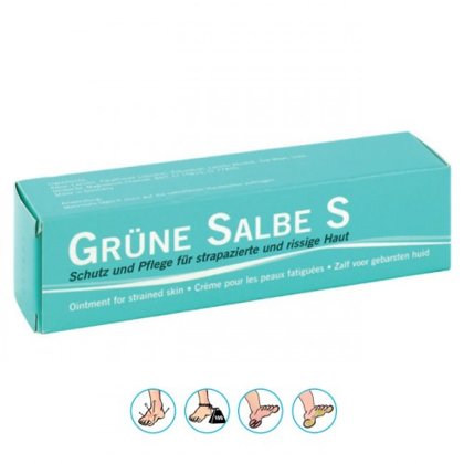 Ziede skrambām, plaisājošai ādai un noberzumiem Grüne Salbe S, 30ml