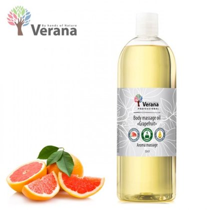 Greipfrūts ķermeņa masāžas eļļa Verana Grapefruit, 1L