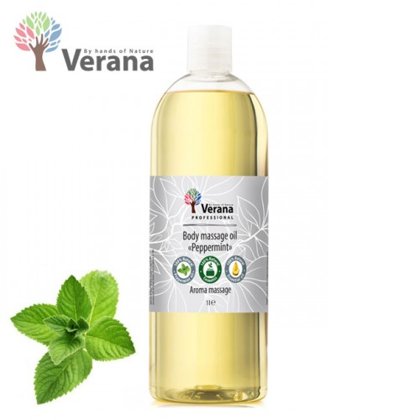 Piparmētra ķermeņa masāžas eļļa Verana Peppermint, 1L