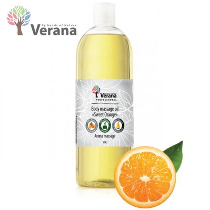 Saldais apelsīns masāžas eļļa ķermenim Verana Sweet Orange, 1L
