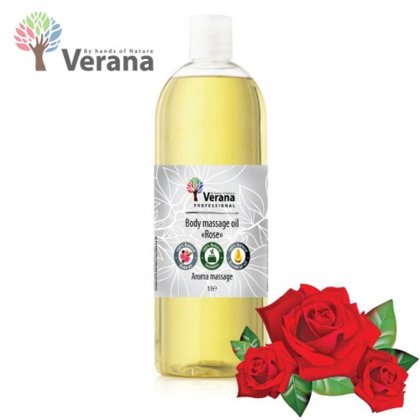 Roze masāžas eļļa ķermenim Verana Rose, 1L
