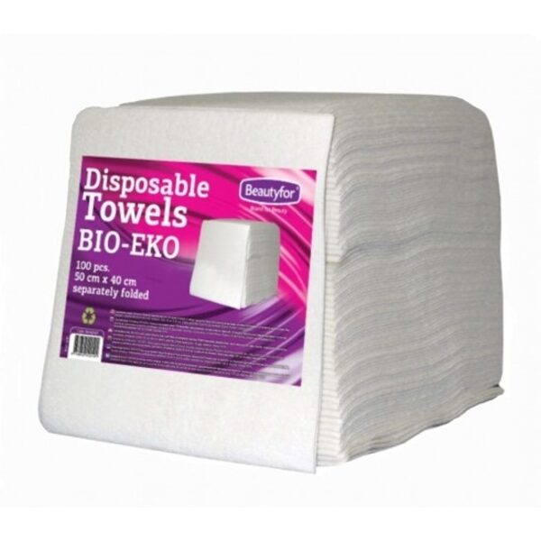 Vienreizējie dvieļi, BIO-EKO Beautyfor, 50сm x 40cm, 100gab
