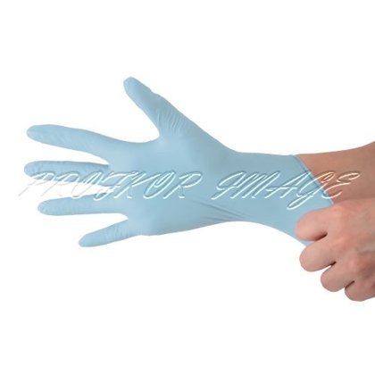 Нитриловые перчатки голубые, 100шт