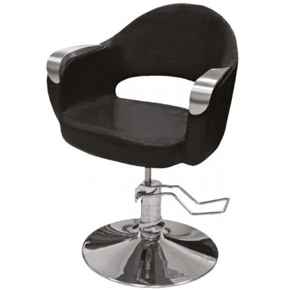 Гидравлический стул клиента для парикмахерской, чёрный 356-1