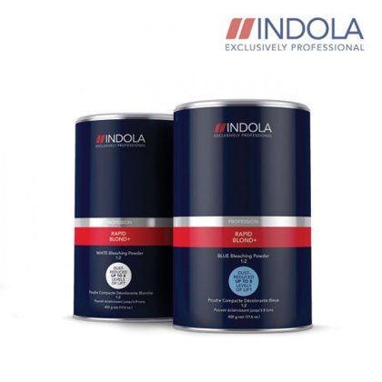 Matu balinošs pulveris zils Indola Rapid Blond + Blue, 450g