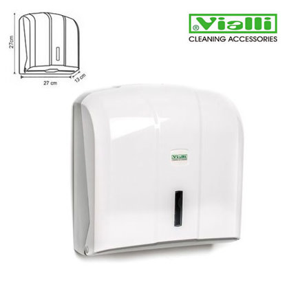 Papīra dvieļu turētājs dispensers Vialli V- un C-fold loksnēm