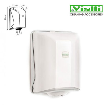 Papīra dvieļu turētājs dispensers Vialli ruļļiem