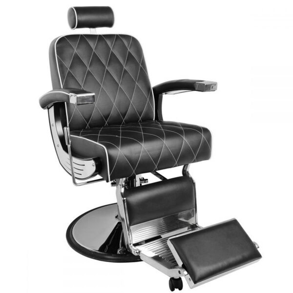 Черное парикмахерское кресло Gabbiano Imperial