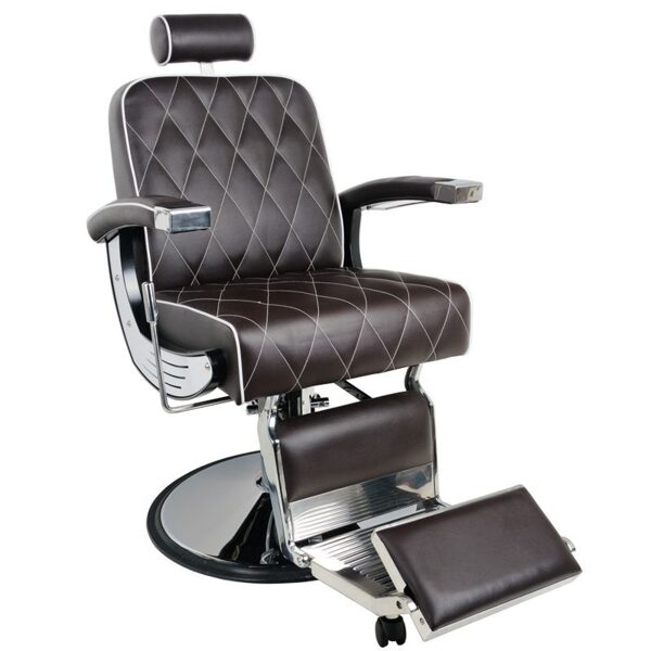 Коричневое парикмахерское кресло Gabbiano Imperial