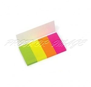 Indeksi Forpus, 20x50mm, 160lpp, neona krāsa, papīra