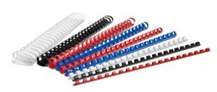 Plastmasas spirāle, 10MM, 65lpp, balta 