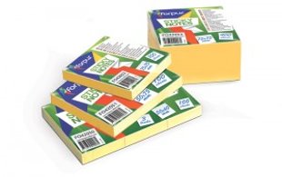 Līmlapiņas 75x75mm, dzeltenas