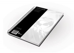 Kantorgrāmata Forpus PLATINUM ar spirāli A4, 120lpp, rūtiņu