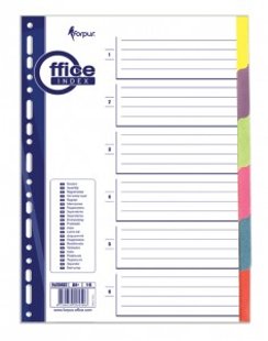 Sadalītājs Forpus 1-6; A4 kartona