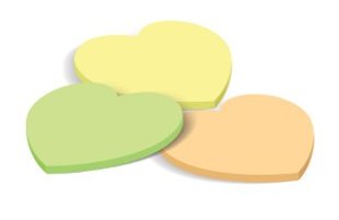 Līmlapiņas sirds formā, 40lpp