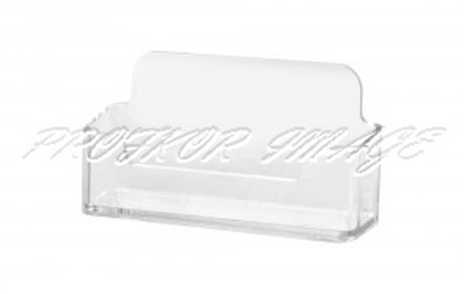 Galda vizītkaršu turētājs MINI, caurspīdīgs