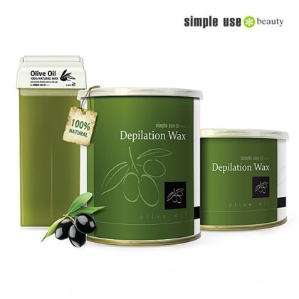 Naturālais depilācijas vasks ar olīveļļu Simple Use, 100ml